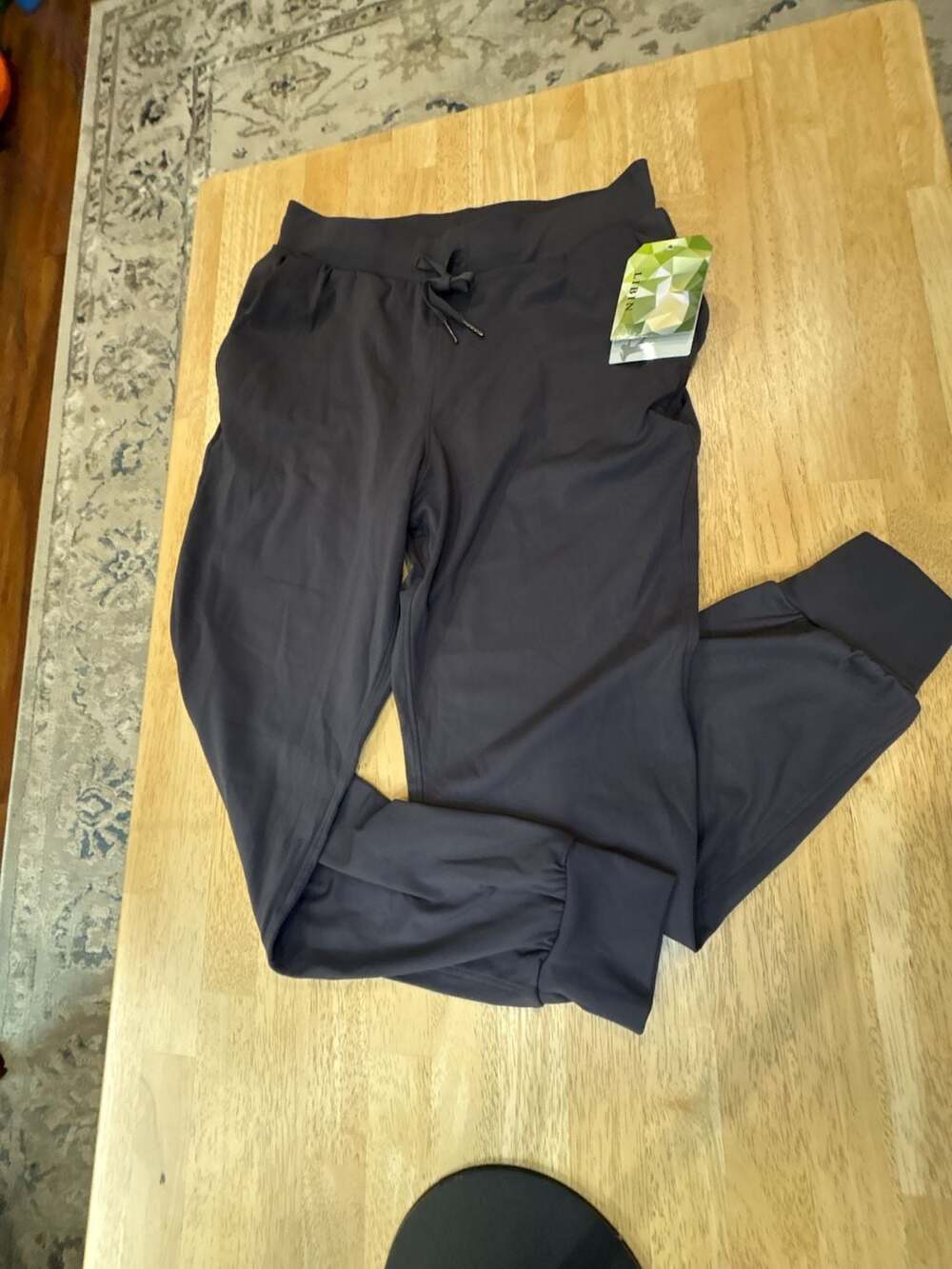 Libin Women's Casual Lightweight Joggers Dark grey Size S